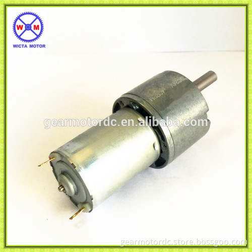 RoHS certification High torque 12v high speed dc gear motor with 37mm gearbox